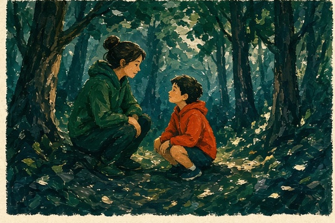 A painted youth running group pausing safely in the shade
