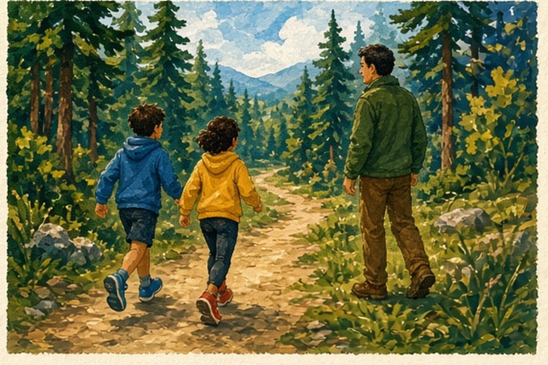 A painted trailhead without an account gate or identity booth